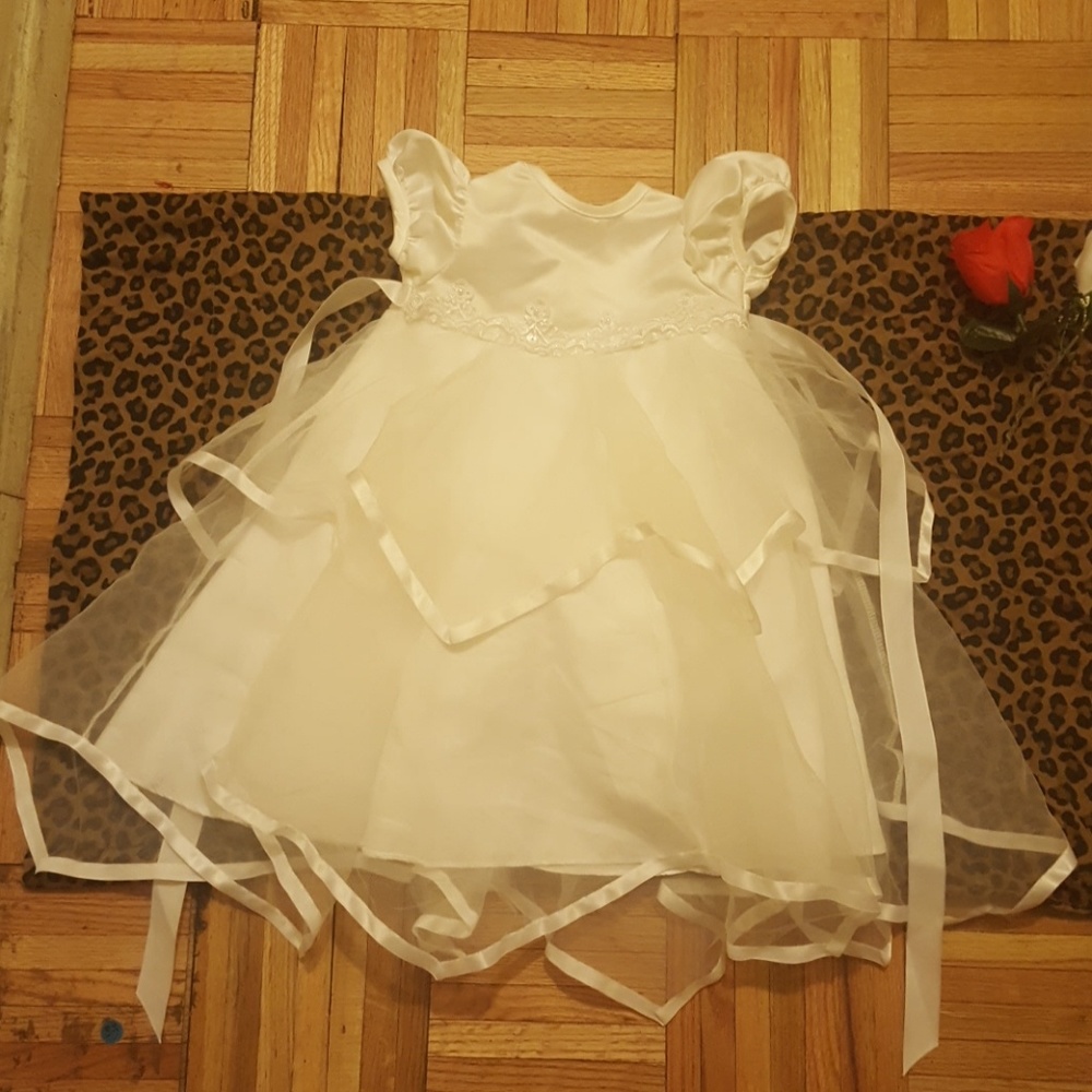 Baby girls christening dress